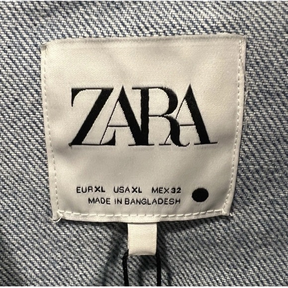 ZARA Denim Shirt Dress – Size XL – New With Tags! - Picture 4 of 5